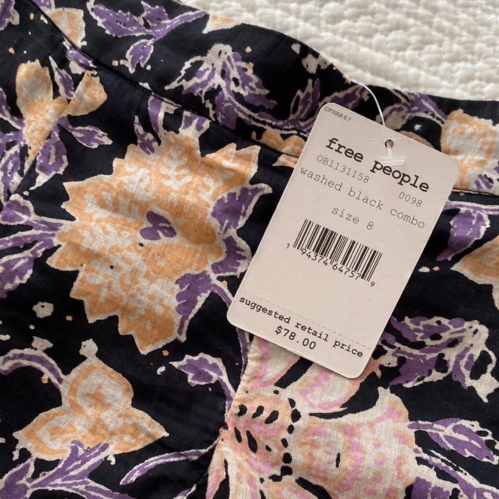 Free People Flowery Skirt - Picture 3 of 11